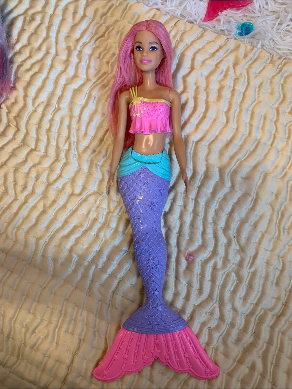 Barbie Mermaid Dolls Trio - Pink, Purple, Teal - Picture 2 of 4